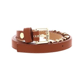 VALENTINO Emma Winter Belt W100 Cuoio / Oro - Can be Shortened, Cuoio / Oro