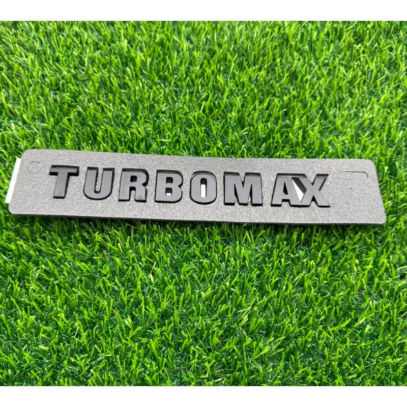 2PC 2024-2025 Turbomax Emblems 3D Badge Nameplate Hood Letters Logo