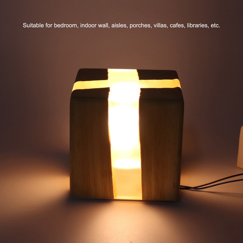 Cracked Wood Grain Wall Lamp Wall Light Bedroom Bedside Night