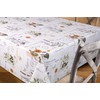 BEAUTEX Provence Oilcloth Tablecloth Embossed Wipe-Clean Garden Tablecloth Round Oval