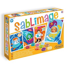 Sentosphere 3908815 Craft Set for Children, Sand Pictures Galaxy, Creative Set, DIY