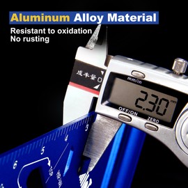 10 Pack 7 Inch Aluminum Alloy Rafter Square, Triangle Carpenter Square Layout Tool for Woodworking and Carpentry