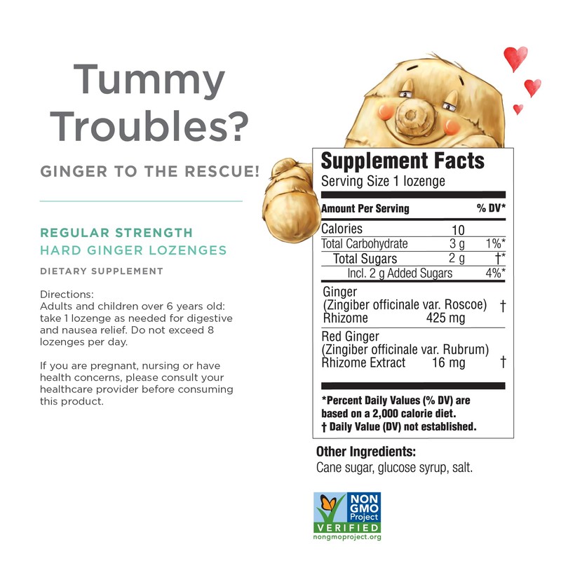The Ginger People Ginger Rescue Digestive Wellness Lozenges (Hard) |