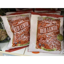 Trader Joe's 2 Pack Trader Joe's Organic Red Sedanini Lentil  12 oz each