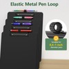 Juvealoe Black Clipboard with Pen Holder, 8.5 x 11 Plastic
