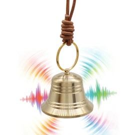 Marvexi Brass Door Knob Bell, Vintage Gold, 2 Inch, 1Pcs