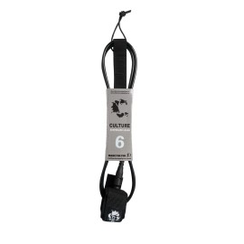 Culture Surfboards BLACK 6ft Surf Leash