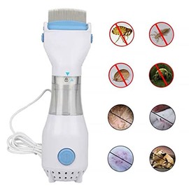 Dispositivo de Eliminación de Piojos Eléctrico Peine de Piojos de Cabeza Eléctrica de Acero Inoxidable para el Cabello Azul Enchufe de EE. UU.