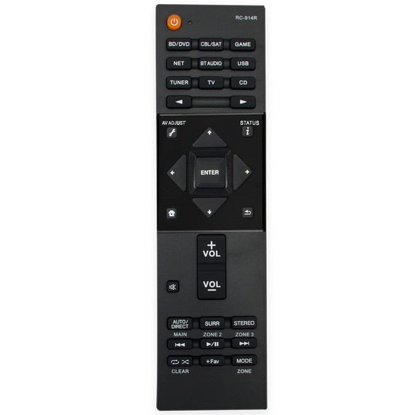 RC-914R Replacement Remote Control Supports for Pioneer AV Receiver Stereo