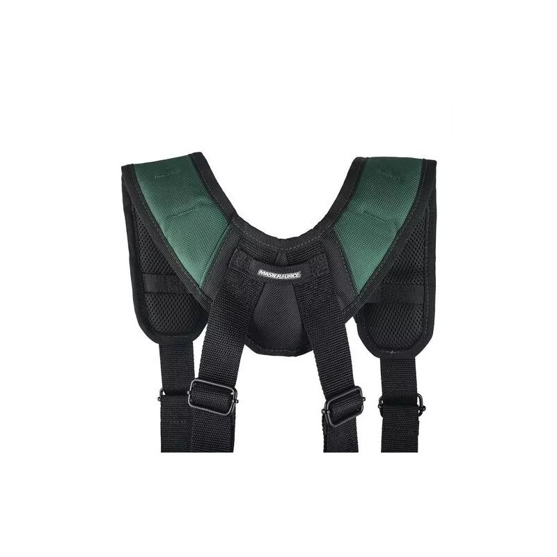 Masterforce 18 Pocket Pro Carpenters Tool Belt Adjustable Suspenders 2