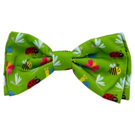 Huxley & Kent Bow Tie for Pets - Garden Party (Large) - Bow Tie Collar Attachment - Fun Bow Ties for Dogs & Cats - Cute, Comfortable, and Durable - H&K