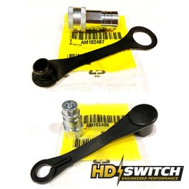 HD Switch - 2 Pack - Hydraulic Fitting Coupler Male Female Port Plug and Dust Cap Cover Set for John Deere M132022 M132032