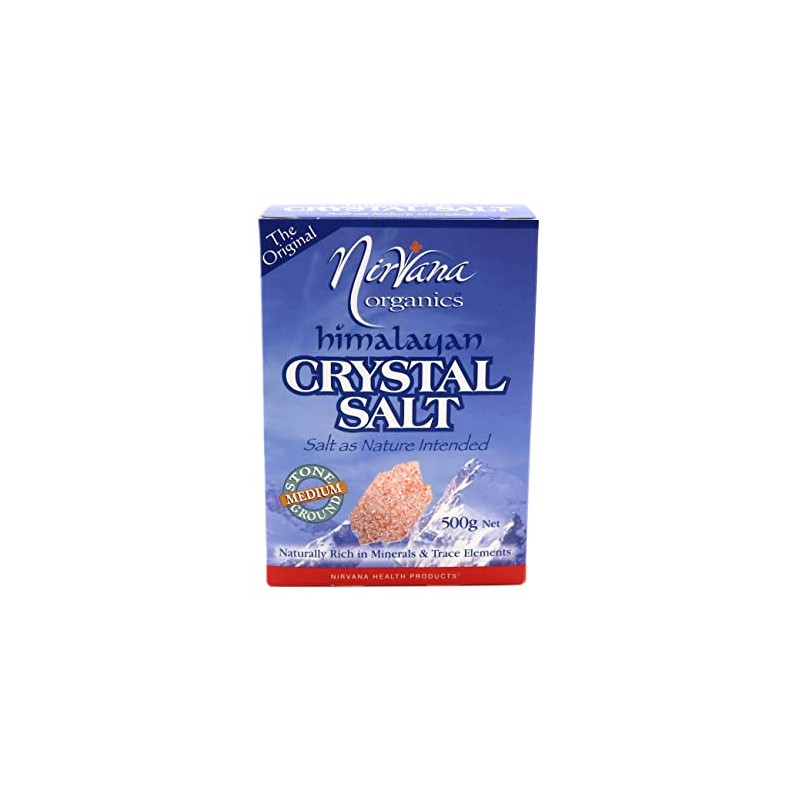 Nirvana Organics Himalayan Crystal Salt Medium 500g
