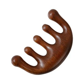 Wooden Scalp Massager,Bamboo Scalp Comb Wooden,Hair Massager Comb with Wide Tooth,Gua Sha Combs Sandalwood,Fatigue Relieve Acupoint Meridians Wood Combs,Hair Massage Tool for Men Women