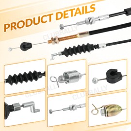 CLUBRALLY Club Car Precedent Gas Golf Cart Governor & Accelerator Throttle Cable Snap in Kawasaki FE290/FE350 2004-2015, Replace 102336001 102513102 102595101