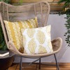 Paoletti Kalindi Paisley Outdoor Cushion Cover, Saffron, 43 x 43cm