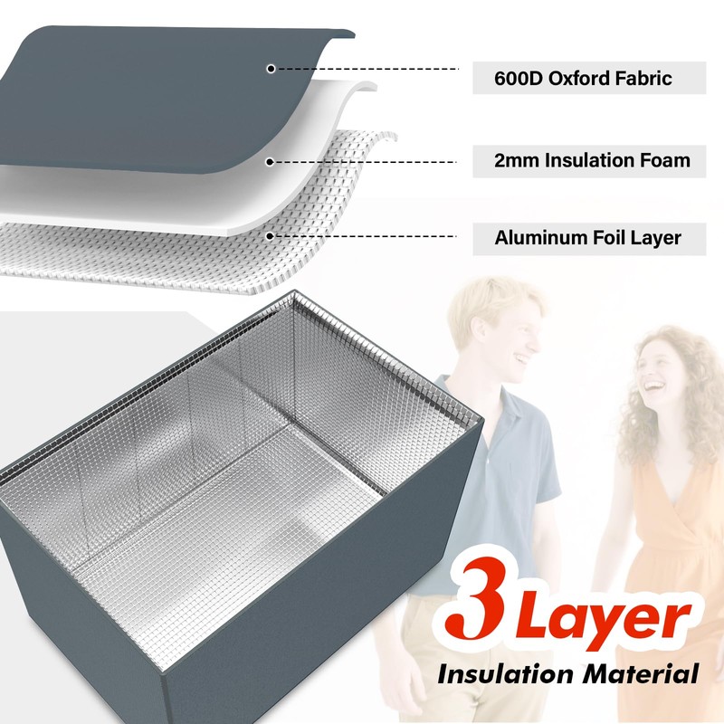 AC Unit Covers Outdoor for Winter Insulation, 24" W x