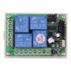 DC 12V 10A Relay Remote Control Switch, 433Mhz 4 CH