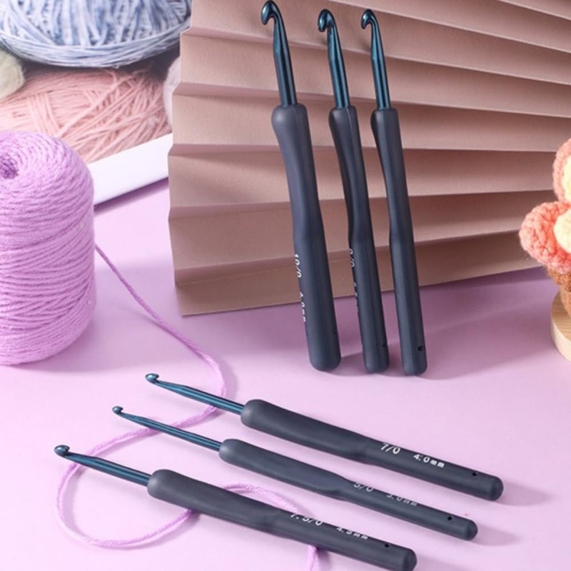 Crochet Needles, 9 Crochet Needles, Full Set, Crochet Set, Crafts,