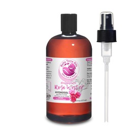 NEW Rose Water Bulgarian. 16oz. Hydrosol. Facial Toner Revitalizer. Organic. 100% Pure. Alcohol-free. Steam-distilled from Rose Petals. Moisturizing Body Mist. Natural Body Spray. For All Skin Types.