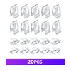 RACOONA 20PCS Metal Retainer Clips, Car Console Trim, Replacement (Silver)