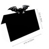 Halloween Bat Place Cards - Black Table Tent Cards &