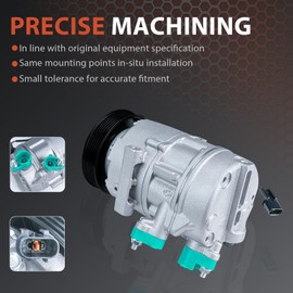 Air Conditioning Compressor & A/C Clutch for Air Conditioner AC Compressor with Clutch Compatible with H-yundai E-lantra, E-lantra Coupe GT & K-ia Forte5 Forte Koup Soul EV