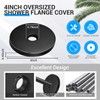 LEIFIDE Extra Large Shower Arm Flange 4" Outer Diameter Universal