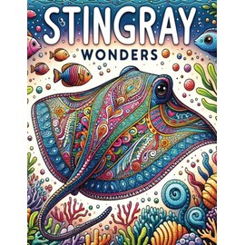 Stingray Wonders: Coloring book of Stingrays for Adults and Kids