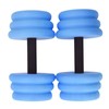 2pcs Floating Dumbbell EVA Thread Design Aquatic Exercise Dumbbell for