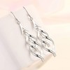 Linear Swirl Wire Earrings For Women dangling Boho Dangle Drop
