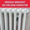 Bullfix Radiator Support Bracket Kit - Heavy Duty Plasterboard Fixings