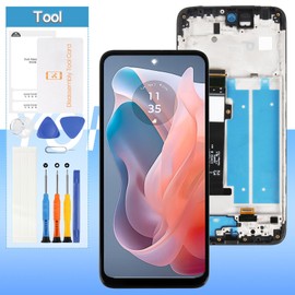 Screen Replacement for Motorola Moto G Play 2024 XT2413,for Moto G Play Gen 3 LCD Display Touch Digitizer Full Assembly with Frame(Not for G Play 2023/2021)