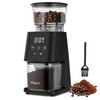 Conical Burr Coffee Grinder with Touch Panel, Adjustable Coffee Bean
