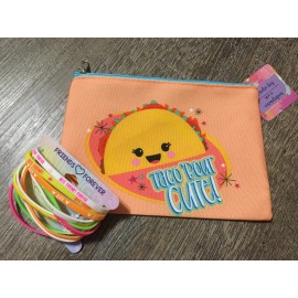Claire’s Neon Bff Best Friend Bracelet Taco ‘bout Cute Cosm Bag Tote Lot