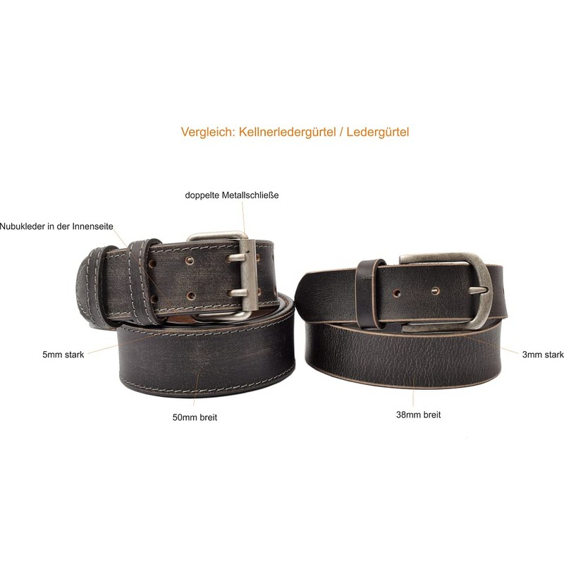 Menzo Waiter Belt Extra Wide Waiter Belt Genuine Leather Waiter