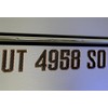 Boat Registration Stickers - Domed Carbon Fiber Numbers with Bronze