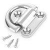 Atibin Heavy Stainless Folding Pad Eye Sail Steel D Ring