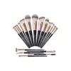 18 Piezas Brochas Set De Brochas Maquillaje Profesional Color Negro