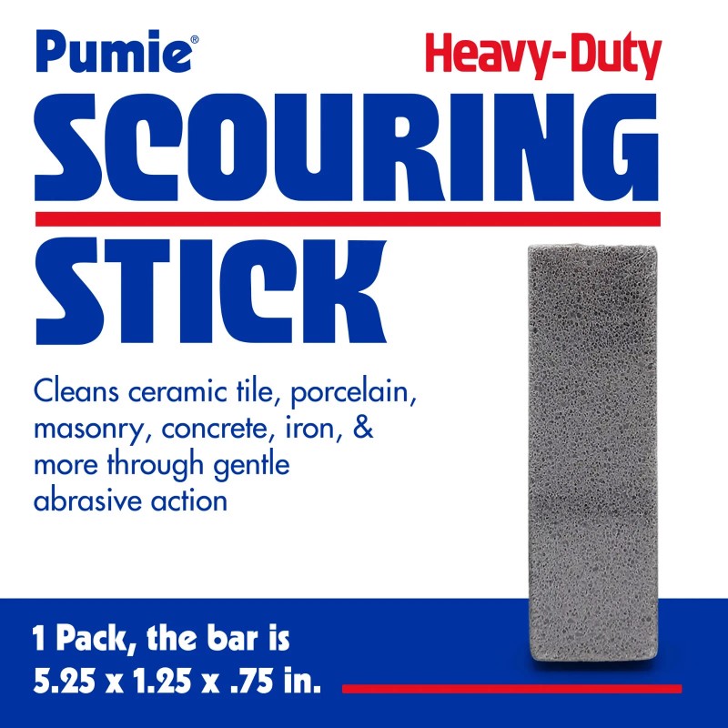 Pumice Scouring Stick Cleaner for Toilet Grills Tiles 1 Pack