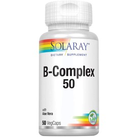 Solaray B-Complex Supplement, 50mg, 50 Count