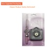 Deolven Clock Movement,Short Shaft Continuous Sweep Quartz Clock Mechanisms Black