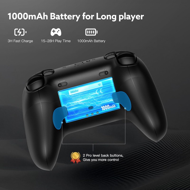 8Bitdo Ultimate 2 Wireless 2.4G Controller (TMR Joystick Update), Star-Ring