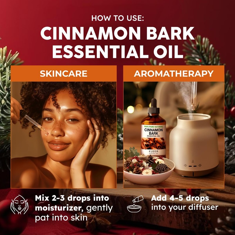 KUKKA essential oils Kukka Cinnamon Essential Oil for Diffuser -