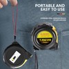 25FT Tape Measure,SLOGNNY Self-Locking Measuring Tape with Rubber Covered Case,Professional