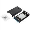 4 Port Wallmount Box Fiber Optic Terminal encloure with 8