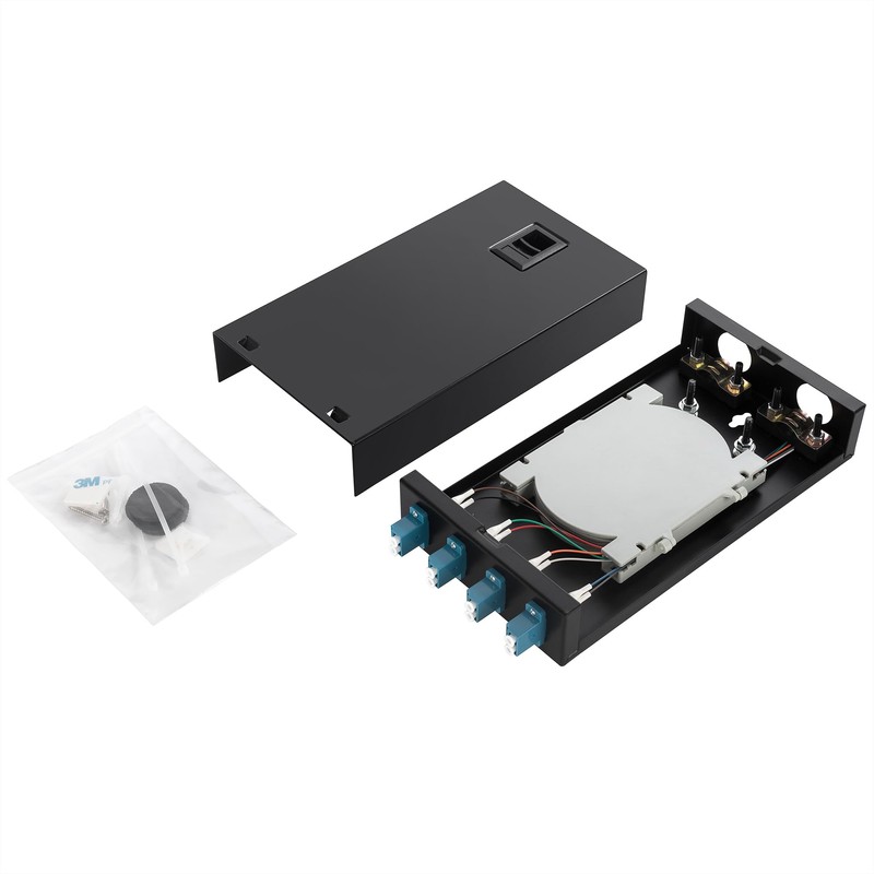 4 Port Wallmount Box Fiber Optic Terminal encloure with 8