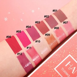 Set De 12 Unidades De Pintalabios Líquidos Matte Shimmer
