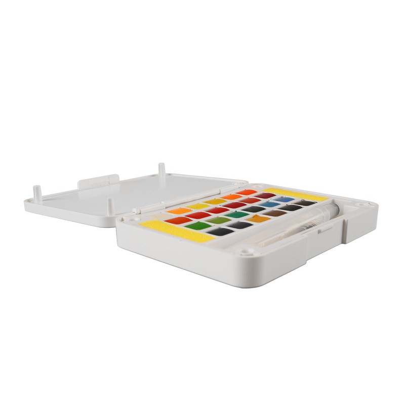 Water Color Paint 24 Bright Colors Quick Drying High Transparency