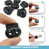 Toggles for Drawstrings, 50 Pcs Cord Locks Plastic Drawstring Toggle